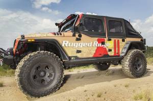 Rugged Ridge - Rugged Ridge XHD Rock Sliders, Steel; 07-18 Jeep Wrangler JK, 4 Door 11504.18 - Image 3