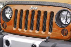 Rugged Ridge Grille Insert, Mesh, Black; 07-18 Jeep Wrangler JK 11401.31