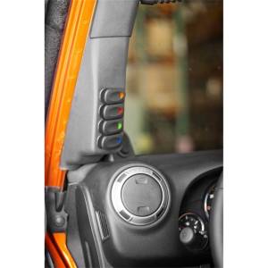 Rugged Ridge - Rugged Ridge Switch Pod Kit, A-Pillar, Black, LHD; 07-10 Jeep Wrangler JK 17235.86 - Image 3