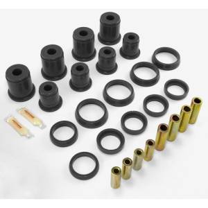 Rugged Ridge Suspension Control Arm Bushing Kit, Front, Black; 97-06 Wrangler TJ 1-204BL