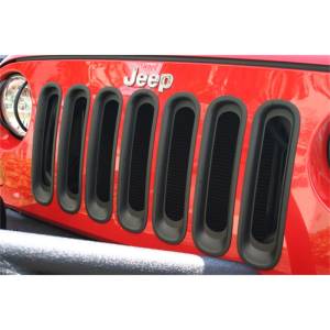 Rugged Ridge - Rugged Ridge Grille Insert Kit, Black; 07-18 Jeep Wrangler JK 11306.30 - Image 1