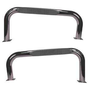 Rugged Ridge Tube Side Step, Stainless Steel; 76-86 Jeep CJ 11522.03