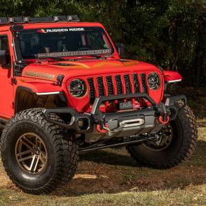 Rugged Ridge - Rugged Ridge Venator Front Bumper Overrider, 18-21 Jeep Wrangler JL 11549.55 - Image 4