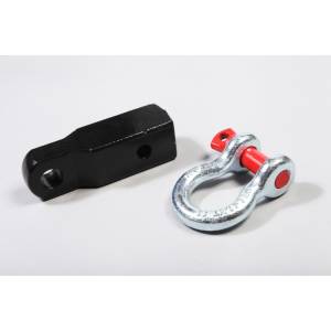 Towing & Recovery - Tow Rings - Rugged Ridge - Rugged Ridge D-Ring Shackle Assembly, Receiver Mounted 11234.01