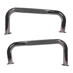 Rugged Ridge - Rugged Ridge Tube Side Step Kit, Round, 3 Inch, Stainless Steel; 97-06 Wrangler TJ 11593.04 - Image 2