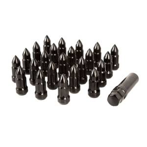 Rugged Ridge Wheel Lug Nut, 23 Piece, 1/2x20, Bullet Style, Black 16715.25