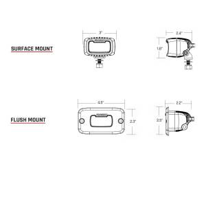 Rigid Industries - Rigid Industries SAE Fog Light Pair SR-M Pro - 902533 - Image 3