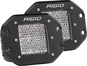 Rigid Industries Diffused Flush Mount Pair D-Series Pro - 512513