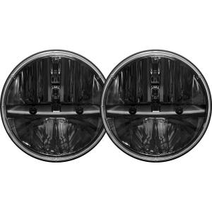 Rigid Industries - Rigid Industries 7 Inch Round Headlight With H13 To H4 Adaptor Pair - 55001 - Image 1