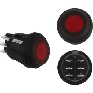 Rigid Industries 3 Position Rocker Switch Red - 40181