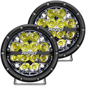 Rigid Industries 360-Series 6 Inch Led Off-Road Spot Beam White Backlight Pair - 36200