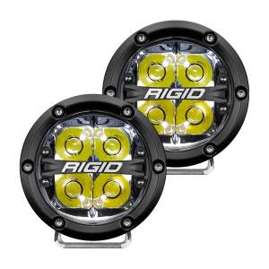 Rigid Industries 360-Series 4 Inch Led Off-Road Spot Beam White Backlight Pair - 36113