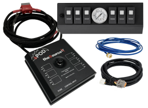 sPOD - sPOD SourceLT w/ Air Gauge and Red LED Switch Panel for JK 2009-2018 - 873095