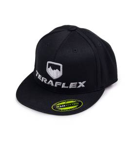 Shop By Category - Gear & Apparel - TeraFlex - Premium FlexFit Flat Visor Hat Black Large / XL TeraFlex