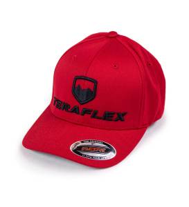 Shop By Category - Gear & Apparel - TeraFlex - Premium FlexFit Hat Red Small / Medium TeraFlex