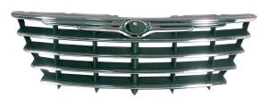 Crown Automotive Jeep Replacement Grille Front For Use w/ 2001-2004 Chrysler-Dodge RG Europe Minivan Front w/o Headlamp Washer  -  4857389AB