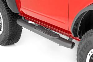 Rough Country - Rough Country Oval Nerf Step Bar Black For 2 Doors Models - 21012 - Image 2