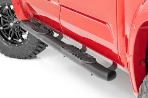 Rough Country - Rough Country Oval Nerf Step Bar 4.5 in. Black Powder Coat Aluminum - 21014 - Image 1