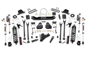 Rough Country - Rough Country Suspension Lift Kit w/Shocks 6 in. Lift Coilover Conversion For Diesel Models 4-Link V2 Coilover Shocks - 50757 - Image 1