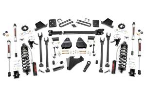 Rough Country - Rough Country Suspension Lift Kit w/Shocks 6 in. Lift Coilover Conversion For Diesel Models Front D/S 4-Link V2 Coilover Shocks - 50758 - Image 1