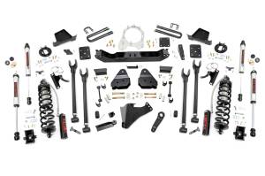 Rough Country Suspension Lift Kit w/Shocks 6 in. Lift 4-Link No Overloaded V2 Coilover Shocks - 52656