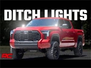 Rough Country - Rough Country LED Light Ditch Mount 2 in. Black Pair White DRL - 71073 - Image 3