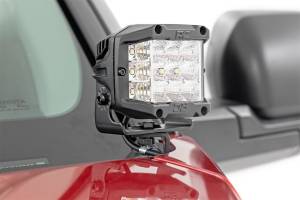 Rough Country - Rough Country LED Light Ditch Mount 2 in. Black Pair White DRL - 71073 - Image 4