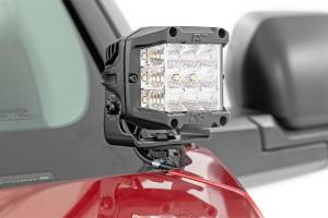 Rough Country - Rough Country LED Light Ditch Mount 2 in. Black Pair Amber DRL - 71074 - Image 4