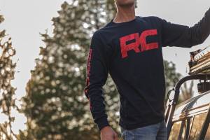 Rough Country - Rough Country T-Shirt Long Sleeve Black RC Tread Sleeve Black 2XL - 840992XL - Image 3