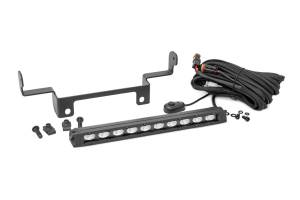 Rough Country - Rough Country LED Bumper Kit 10 in. Single Row Front Die Cast Aluminum Housing Premium Wiring Harness w/On/Off Switch 4800 Lumens Of Lighting Power Chrome Series - 92001 - Image 5