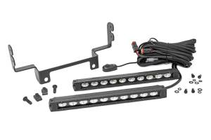 Rough Country - Rough Country LED Bumper Kit 10 in. Dual Row Front Die Cast Aluminum Housing Premium Wiring Harness w/On/Off Switch 4800 Lumens Of Lighting Power Chrome Series - 92004 - Image 5
