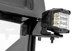Rough Country - Rough Country Black Series LED Kit 3 in. Rear Osram Wide Angle Series Wiring Harness On/Off Switch Mountin Brackets Snap-on Cover Hardware - 93144 - Image 5