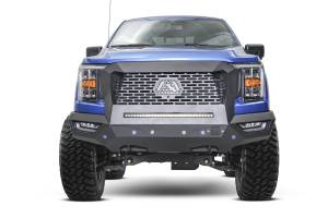 Fab Fours - Fab Fours Grumper Front Bumper And Grille Sensor Compatible Bare Steel 175 lbs. Weight 32 in. Height 77.5 Width 23.5 Depth - GR5000-B - Image 1