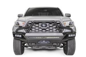 Fab Fours - Fab Fours Winch Front Bumper w/High Pre-Runner Guard 2 Stage Matte Black Powder Coat - TB16-03-1 - Image 1