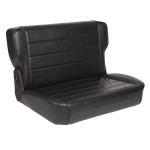 Smittybilt Fold And Tumble Seat Black Rear No Drilling Installation - 41301