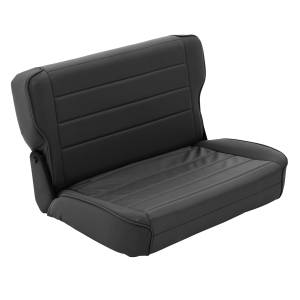 Smittybilt Fold And Tumble Seat Denim Black Rear No Drilling Installation - 41315