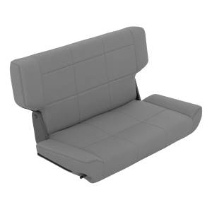 Smittybilt Fold And Tumble Seat Denim Gray Rear No Drilling Installation - 41511