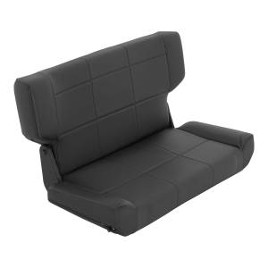 Smittybilt - Smittybilt Fold And Tumble Seat Denim Black Rear No Drilling Installation - 41515 - Image 1