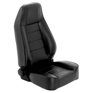 Smittybilt Factory Style Replacement Seat Black No Drilling Installation Front - 45001