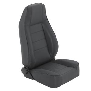 Smittybilt Factory Style Replacement Seat Denim Black No Drilling Installation Front - 45015