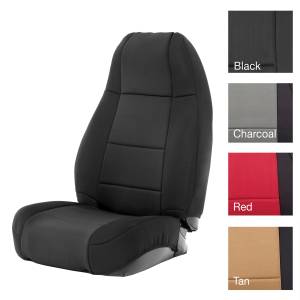 Smittybilt - Smittybilt Neoprene Seat Cover Black/Black Front/Rear - 471001 - Image 2