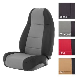 Smittybilt - Smittybilt Neoprene Seat Cover Black/Charcoal Front/Rear - 471022 - Image 3