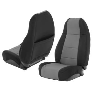 Smittybilt - Smittybilt Neoprene Seat Cover Black/Charcoal Front/Rear - 471022 - Image 4