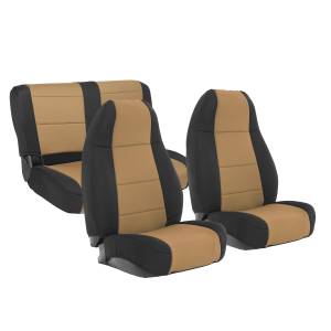 Smittybilt Neoprene Seat Cover Light Tan Front/Rear - 471025
