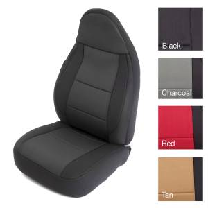 Smittybilt - Smittybilt Neoprene Seat Cover Black/Black Front/Rear - 471201 - Image 3