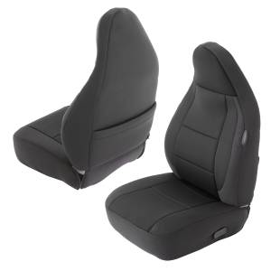 Smittybilt - Smittybilt Neoprene Seat Cover Black/Black Front/Rear - 471201 - Image 4