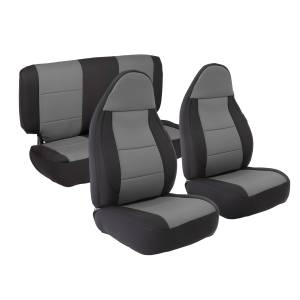 Smittybilt Neoprene Seat Cover Black/Charcoal Front/Rear - 471222