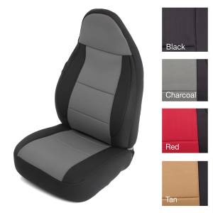 Smittybilt - Smittybilt Neoprene Seat Cover Black/Charcoal Front/Rear - 471222 - Image 3