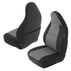 Smittybilt - Smittybilt Neoprene Seat Cover Black/Charcoal Front/Rear - 471222 - Image 4