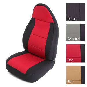 Smittybilt - Smittybilt Neoprene Seat Cover Black/Red Front/Rear - 471230 - Image 3